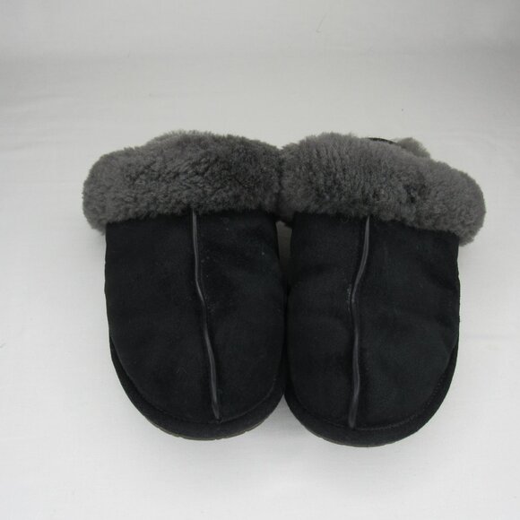 Ugg Black SCUFFETTE II Shearling Slippers Women's 9 - Picture 2 of 8